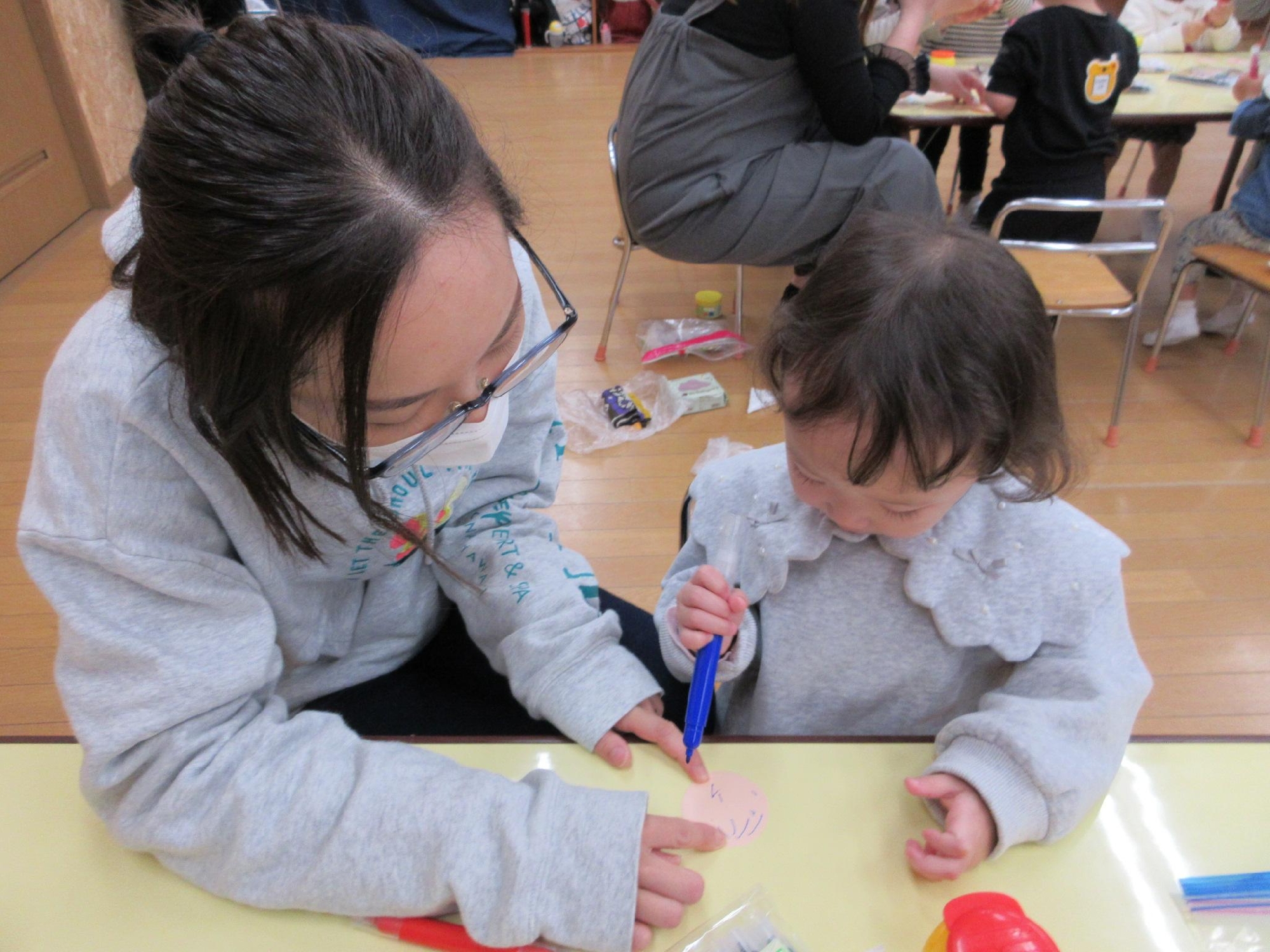 プレ保育【ねぎしっ子クラブ】第１８回２月２５日　ちゅーりっぷぐみ